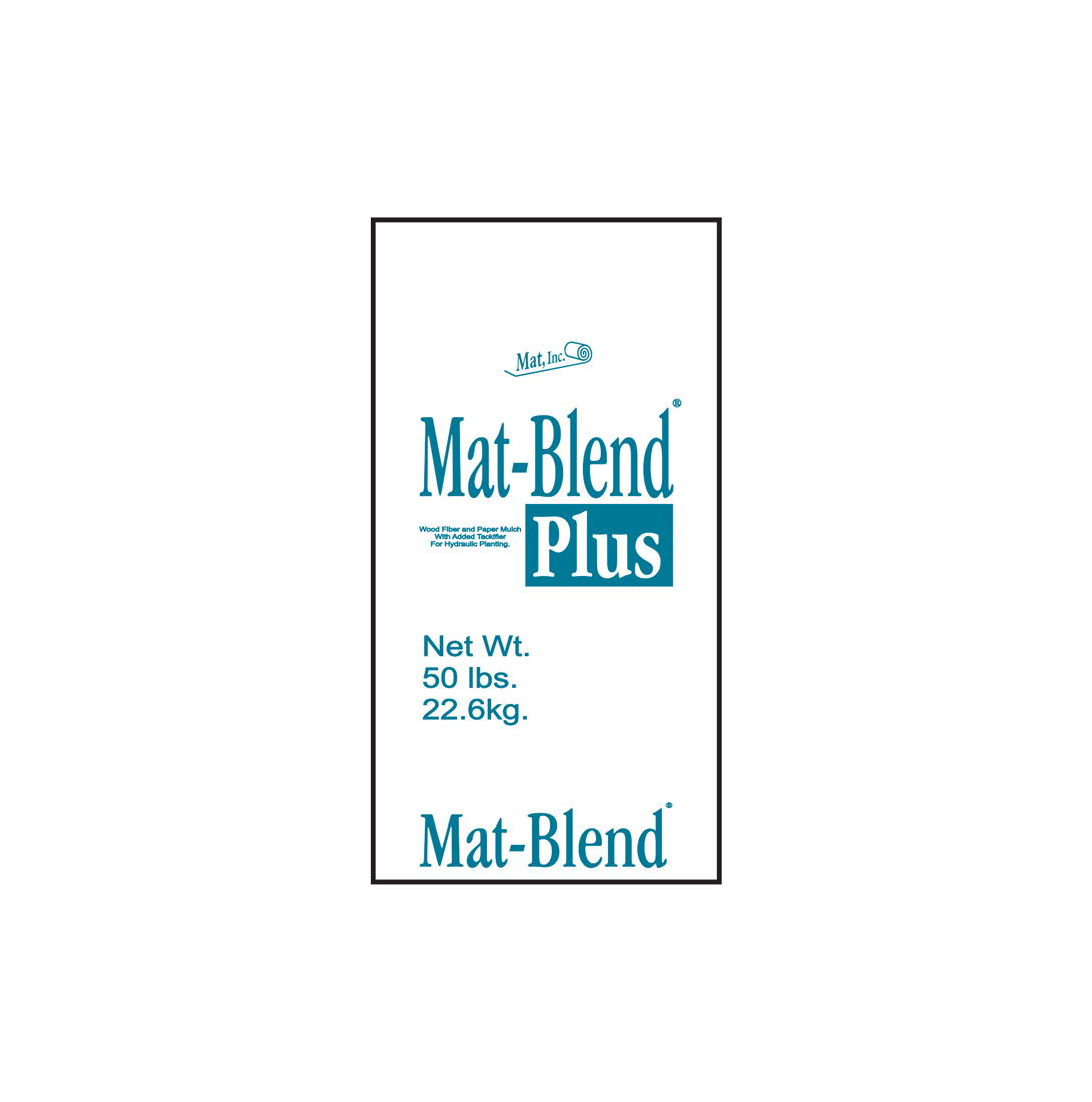 Mat Blend 60/40+Tack Blue 50 lb Bale - 18 per pallet - Seed Cover